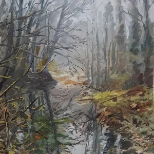 Mist at the Warren oil Painting